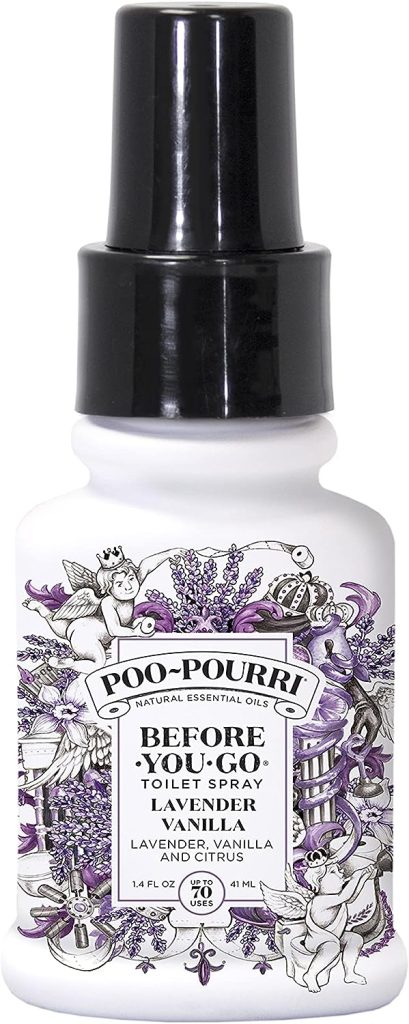 Poo-Pourri Before-You-Go Toilet Spray, Lavender Vanilla, 1.4 Fl Oz - Lavender, Vanilla and Citrus